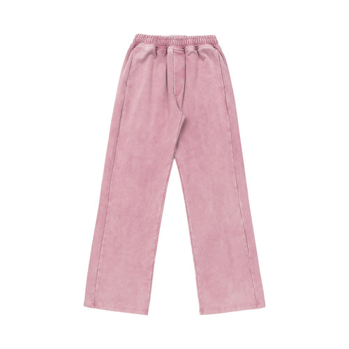 RESPONDENCE 水洗直筒宽松休闲裤日常通勤健身粉色糖果色卫裤