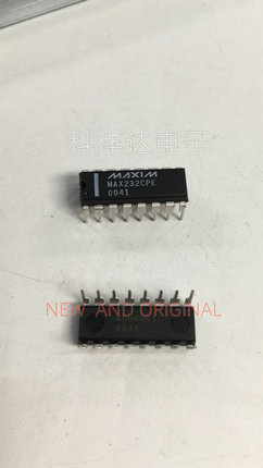 MAX232CPE MAX232CPE+ DIP-16直插 串口通信转换芯片IC 进口全新