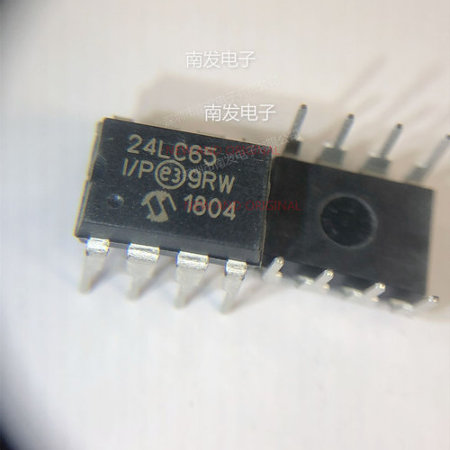 24LC65-I/P 24LC65I/P 电可擦除可编程只读存储器PDIP-8 量大价优