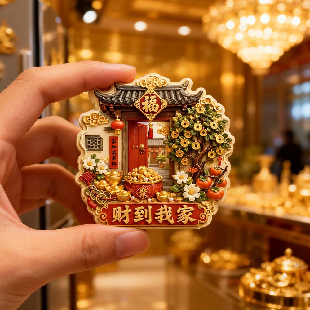 微缩厨房食材美食树脂浮雕财到我家冰箱贴文创伴手礼小礼品纪念品