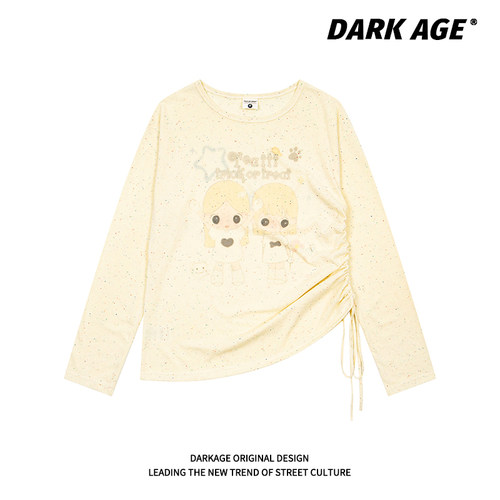 DARKAGE原创卡通罩衫长袖T恤
