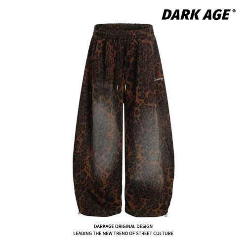 DARKAGE原创渐变弯刀休闲卫裤