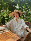 ‘人手一件’ 慵懒自在 亚麻防晒长袖 COUNTONME 衬衫 百搭衬衣女