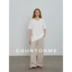 COUNTONME T恤上衣 宽松显瘦百搭圆领短袖 刚需B入 时髦极简