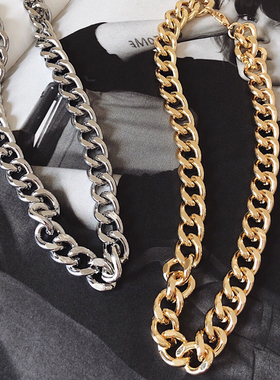 rtzhangacc欧美复古短女锁骨链