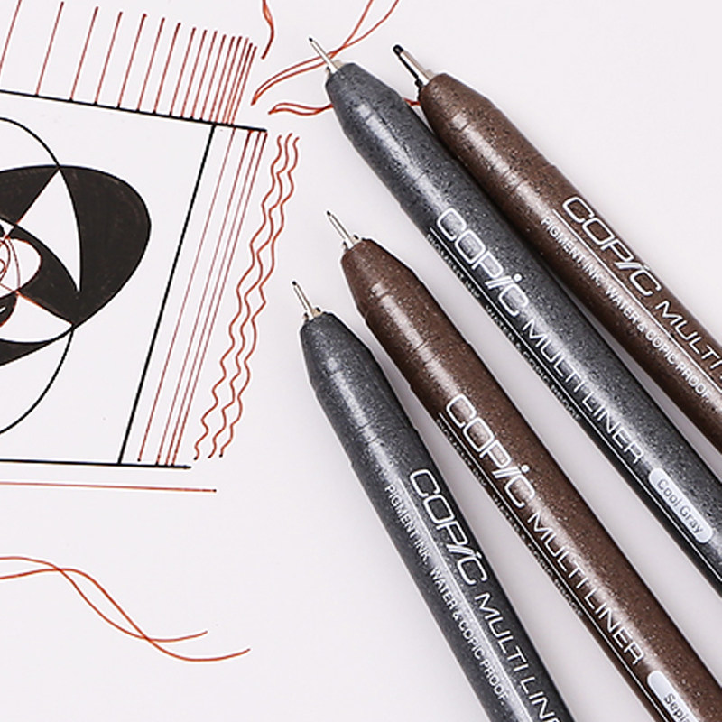 日本copic针管笔单支黑色防水