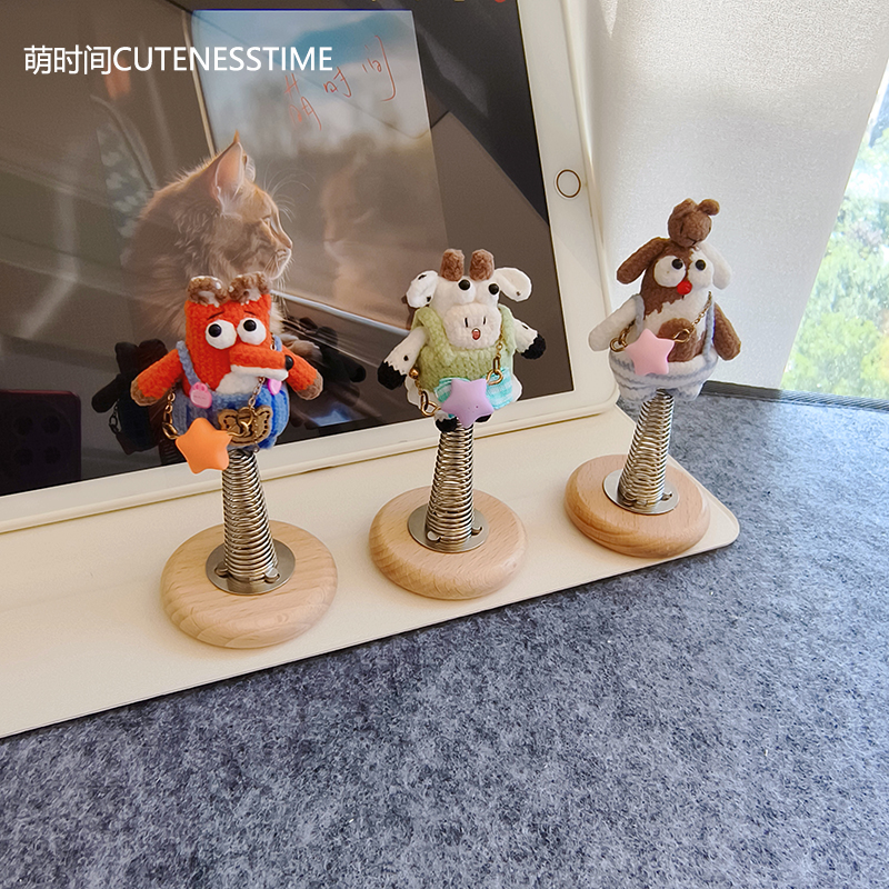 车载摇摇乐弹簧底座手工编织