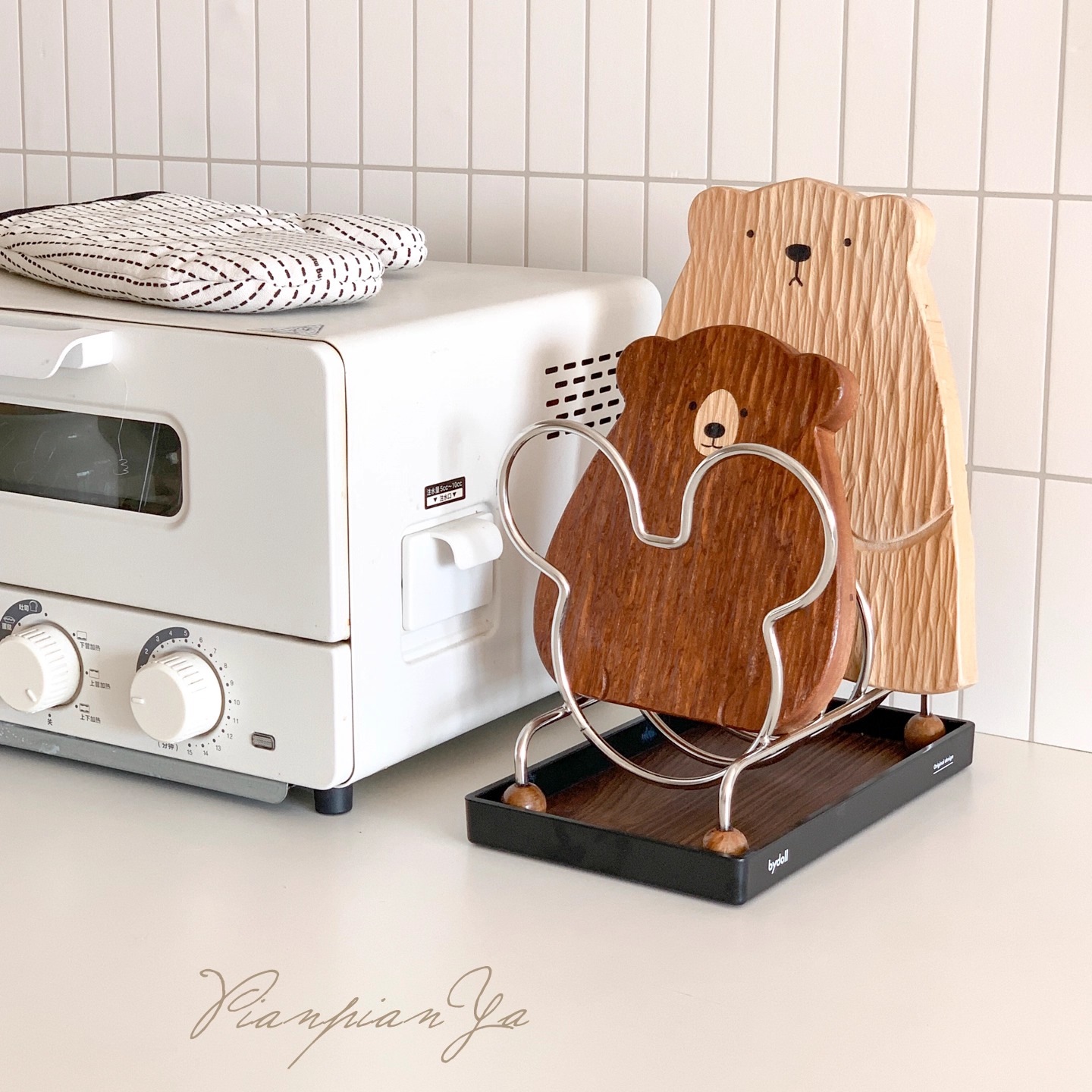 卡通米奇锅盖架家用免打孔砧板架厨房多功能台面置物架碗碟沥水架