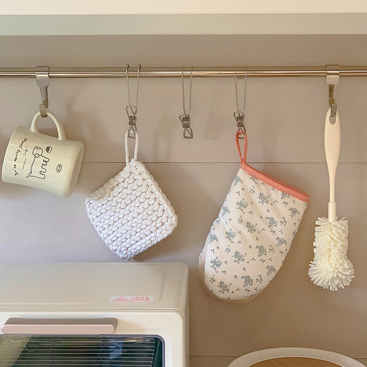 ins风质感304长尾夹挂钩夹