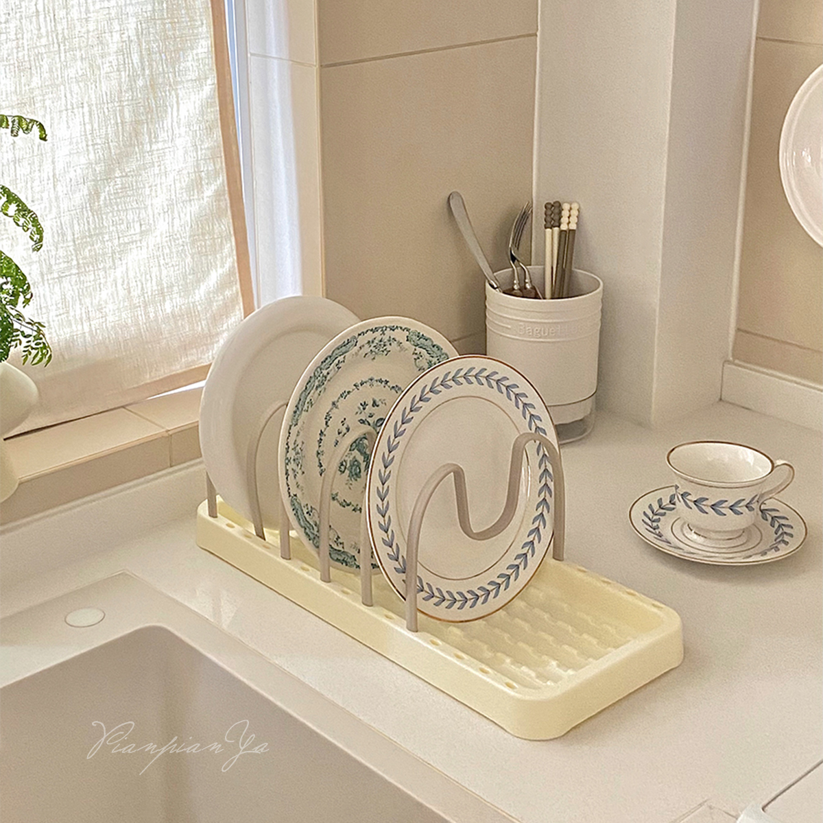 家用可拆卸置碗架餐具收纳架