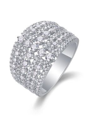 S925银光阴芭蕾戒指高貨 亚马逊temu热卖指环莫桑石戒子