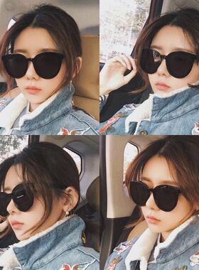 2019新款墨镜女潮韩版gm太阳眼镜偏光2020明星网红款眼睛复古街拍