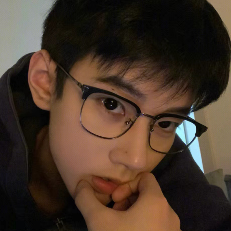 半框眼镜男潮可配近视镜片