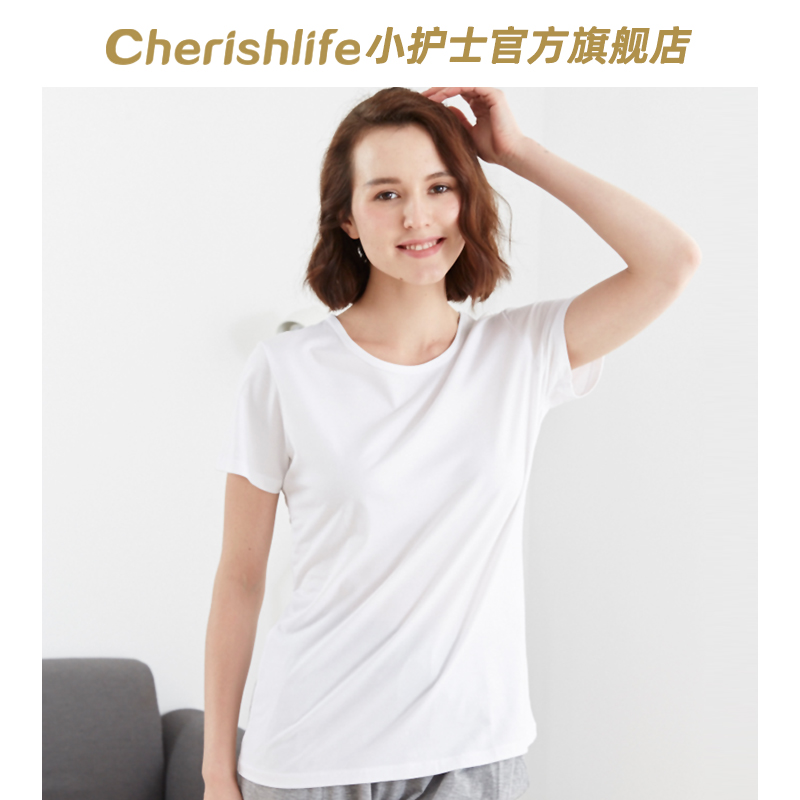 清仓小护士短袖T恤女士外穿休闲白色半袖背心宽松加肥大码上衣夏