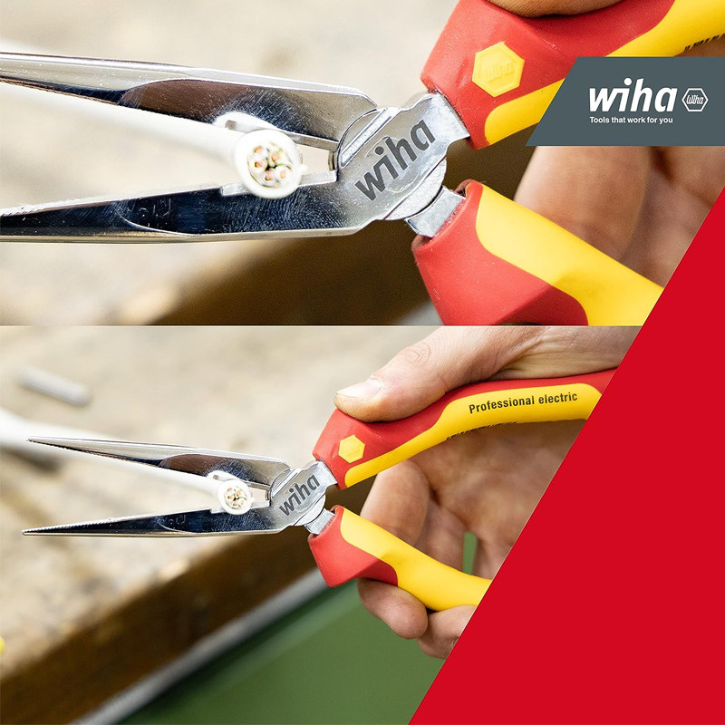 威汉绝缘尖嘴钳专业级长嘴钳