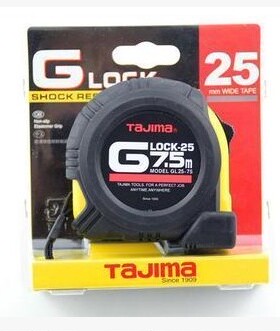 田岛钢卷尺2/3/5/5.5/7米GL16-35 GL19-50 GL25-55/75 手锁防滑