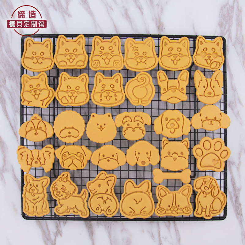 diy卡通曲奇立体按压式烘焙工具图片