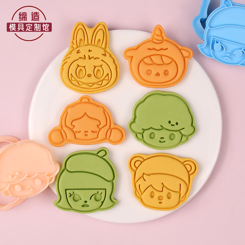 Molly周边曲奇卡通饼干模具