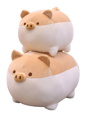 胖胖猪睡觉抱枕生日礼物毛绒玩具