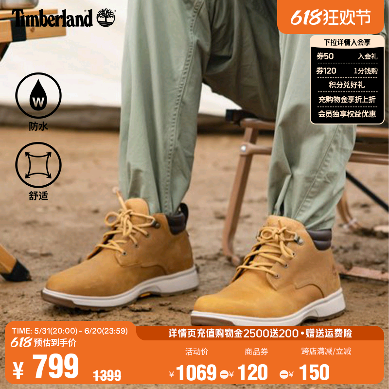 Timberland添柏岚官方男鞋春新款中帮靴户外皮革防水耐穿|A5SAM 流行男鞋 马丁靴 原图主图