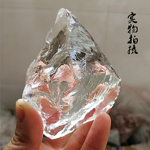 纯天然白水晶原石大块毛料原矿