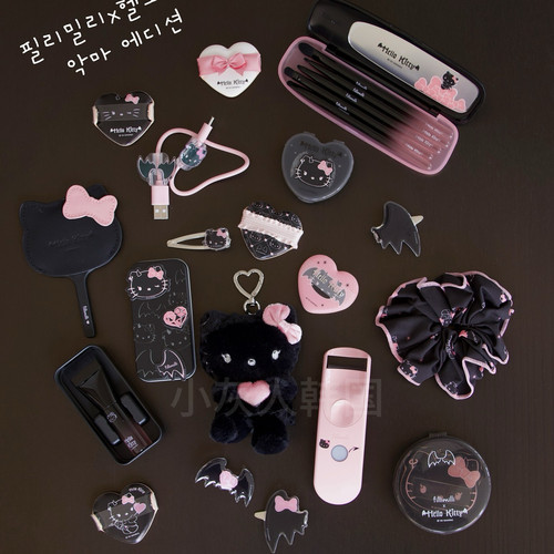 韩国Fillimilli限定联名芭蕾舞鞋天使恶魔hellokitty化妆刷 粉扑