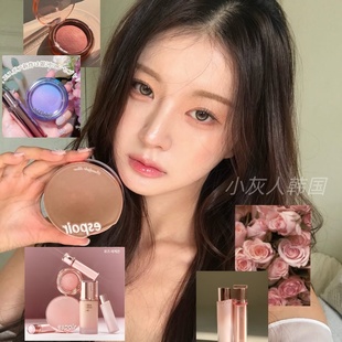 espoir艾丝珀节日限定礼盒/玫瑰限定oliveyoung套盒 腮红粉底气垫