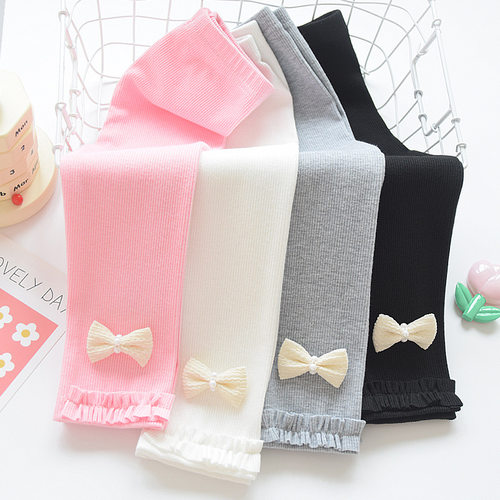 新款女宝宝打底裤春秋新款弹力长裤韩版可爱百搭外穿女童长裤子