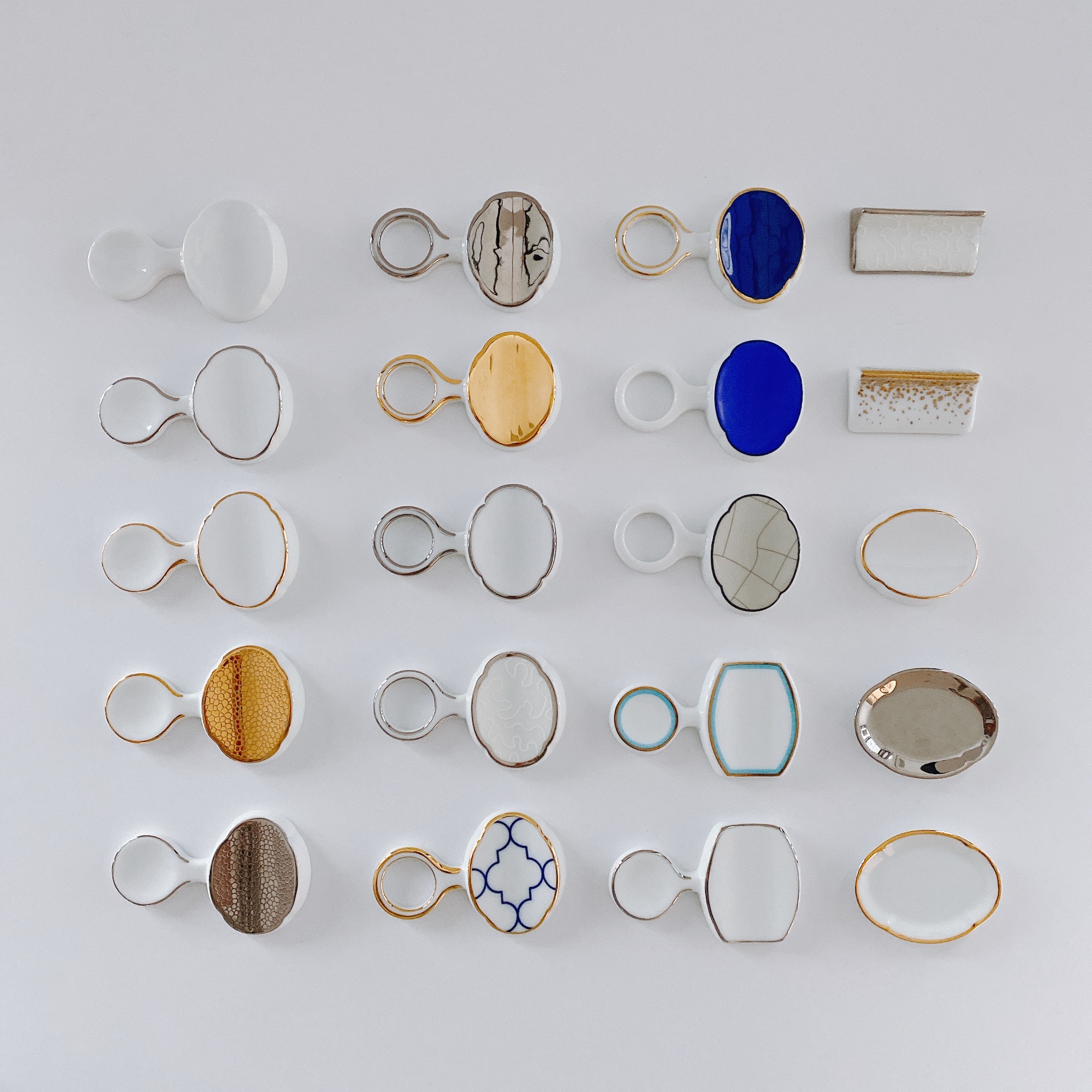 法国丽固金边餐厅多用途调羹勺架