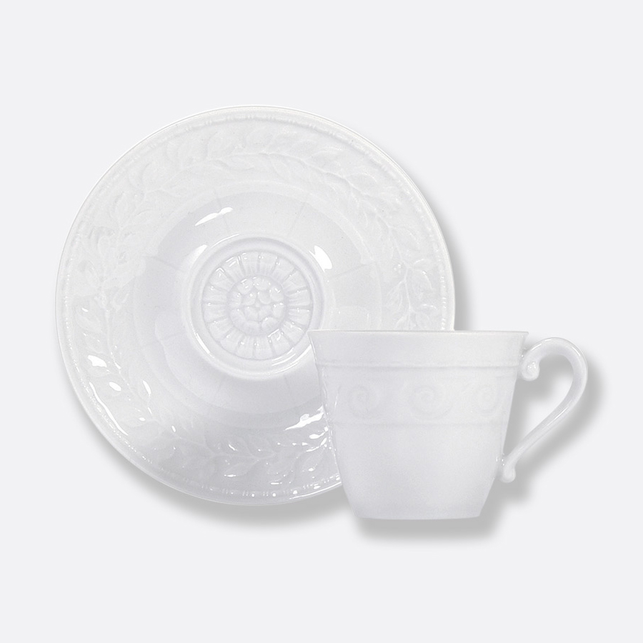 BERNARDAUD浮雕咖啡杯碟