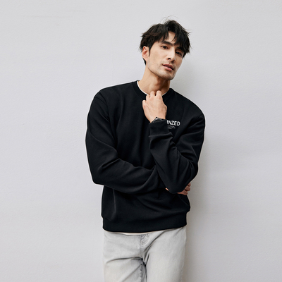 高档新款男士圆领印花卫衣