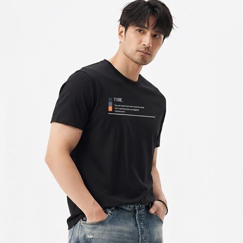 冰丝t恤男士短袖2025夏季