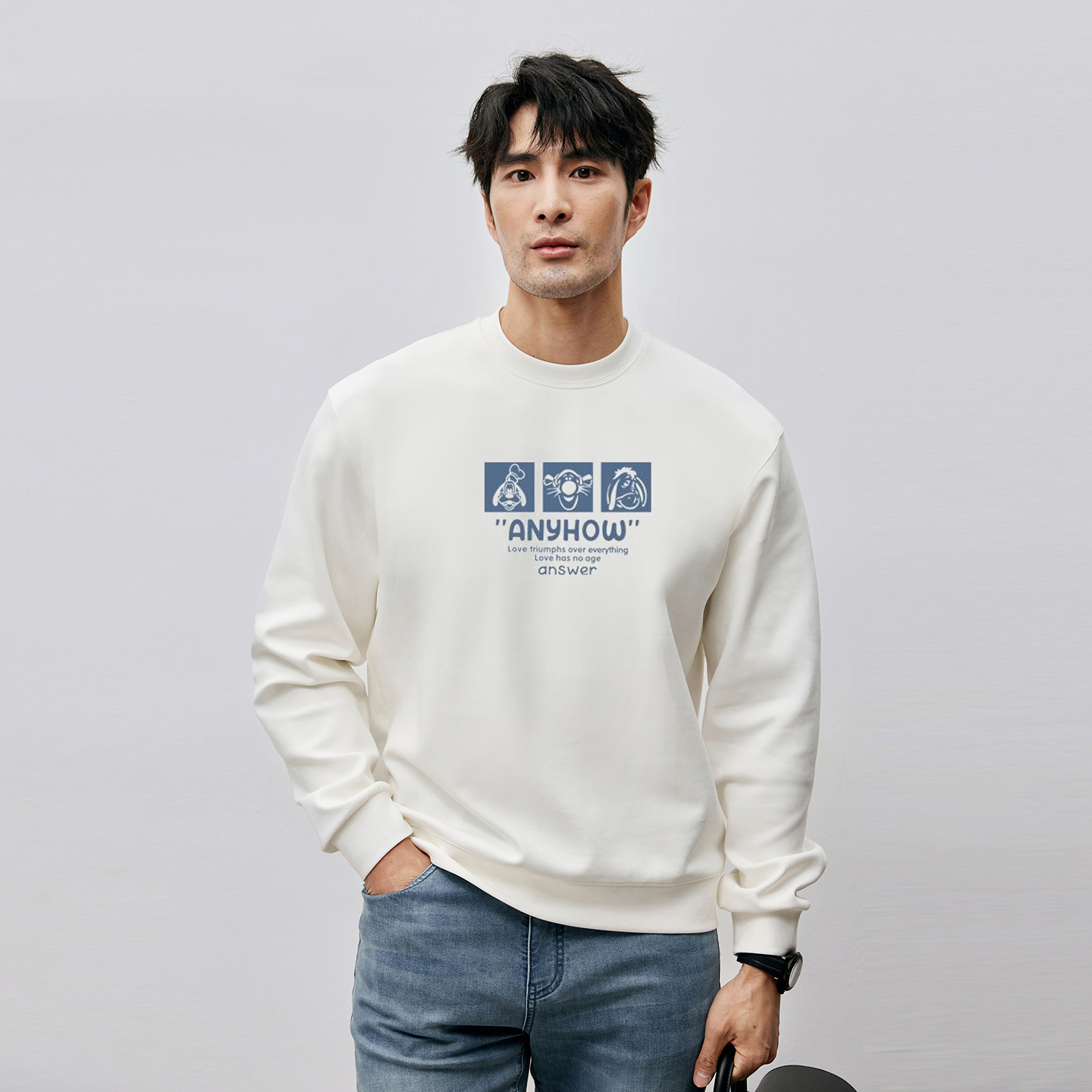 无帽卫衣男春秋款2025新款