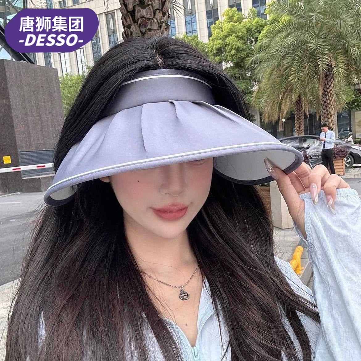 Desso空顶贝壳帽女夏防晒显脸小图片