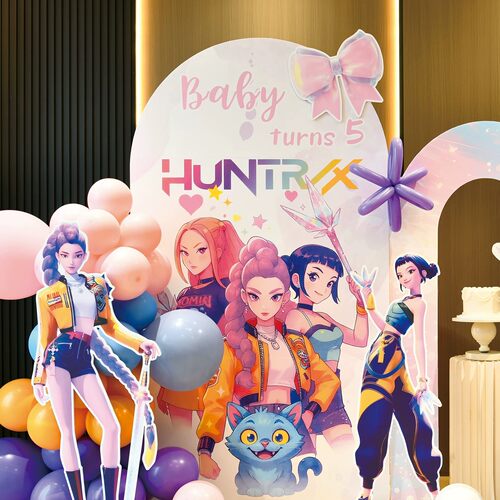 K-Pop猎魔女团生日派对布置