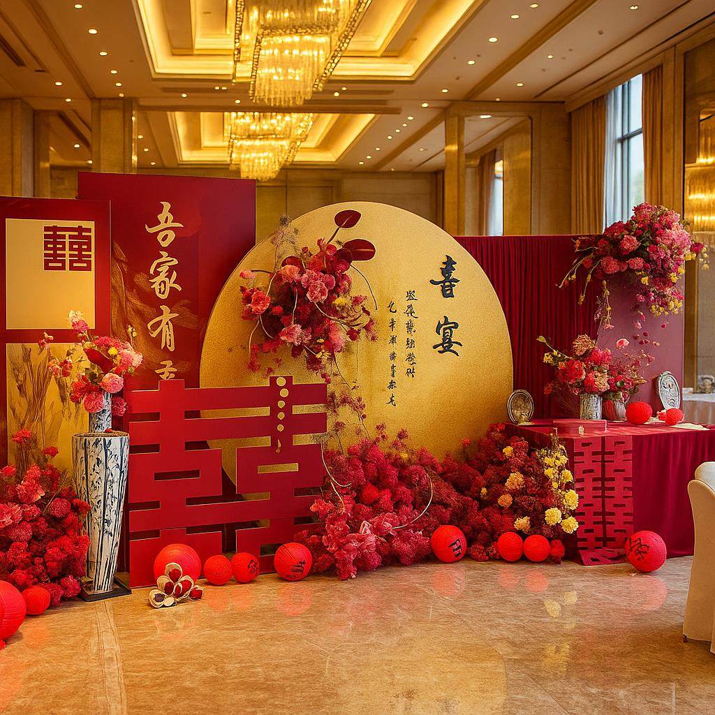 订婚宴布置加高kt板结婚摆台全套中式高级感装饰摆件酒店定制拍照,节庆用品/礼品,装扮布置套餐,淘宝优惠券,粉丝福利购,淘宝优惠卷