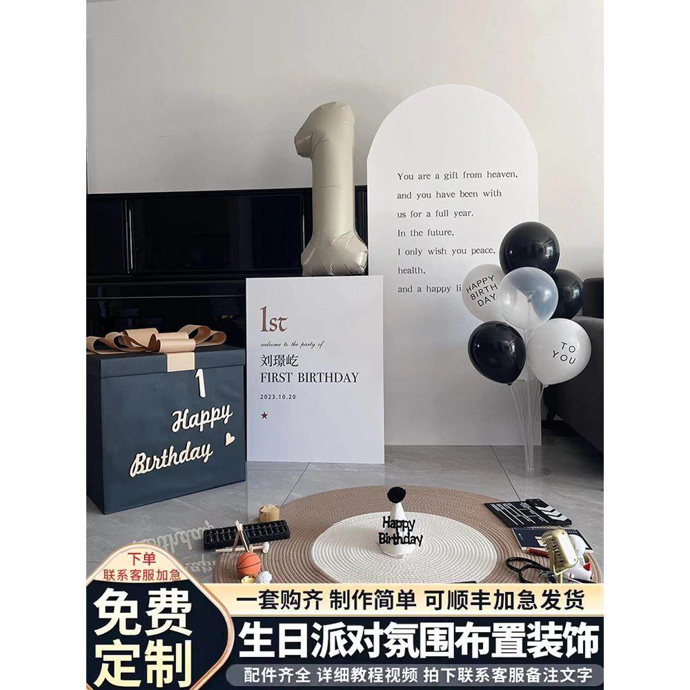 宝宝周岁生日装饰场景布置周岁宴背景墙kt板定制女孩男孩网红套装,节庆用品/礼品,装扮布置套餐,淘宝优惠券,粉丝福利购,淘宝优惠卷