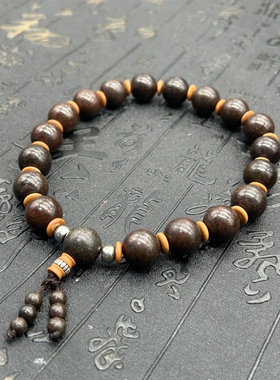 西北非石陨石十八子手持 手串 佩戴