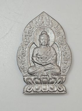 R新疆阿勒泰铁陨石守护神吊坠 挂饰 吊牌 摆件 项链 大日如来佛像
