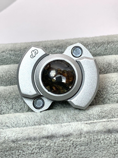 m肯尼亚橄榄石铁陨石和瑞典m铁陨石手指陀螺饰品配饰