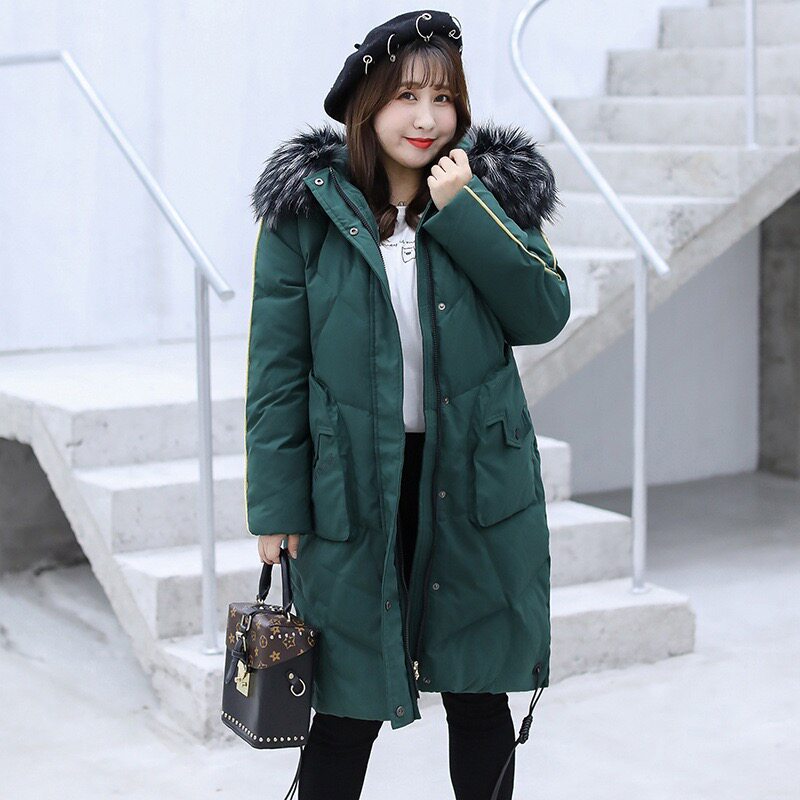 2025新款大码羽绒服胖妹妹200斤260斤300加大加肥白鸭绒女中长款