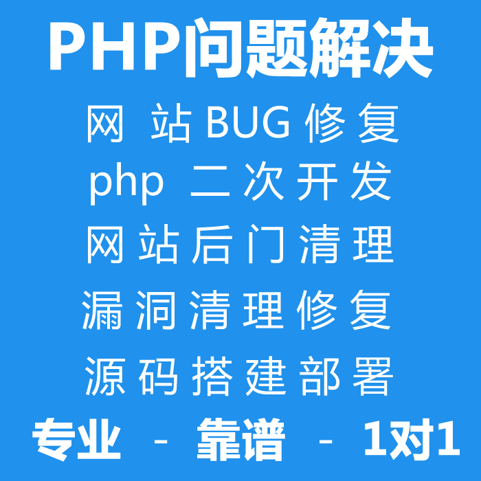 php问题解决网站BUG修复代码修改源码搭建php二次开发漏洞修复 商务/设计服务 企业形象VI设计 原图主图