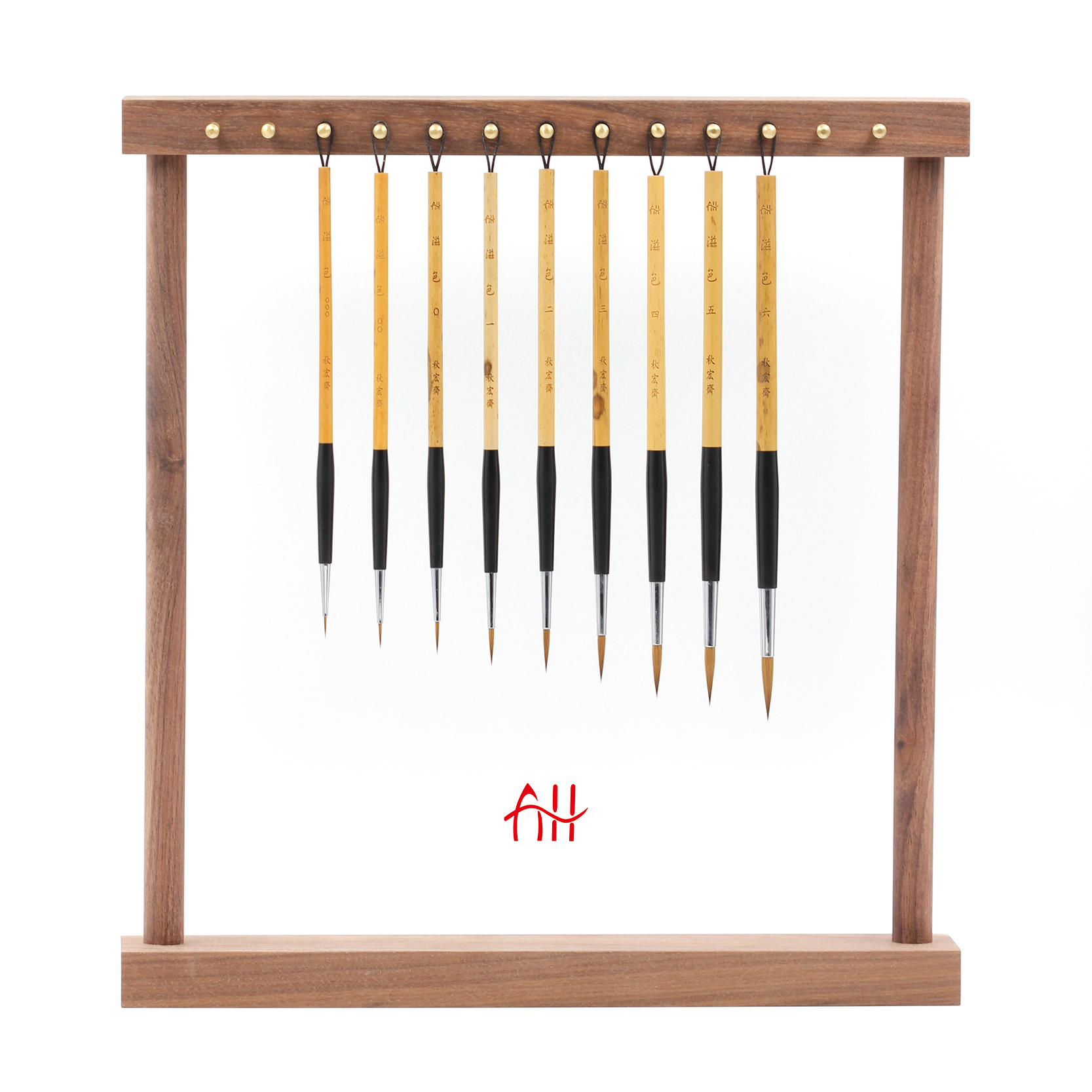 秋宏斋狼毫水彩画笔白描