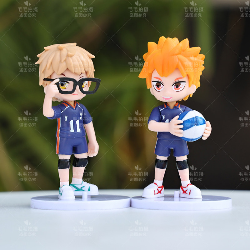 卡通研磨日向GSC排球少年手办模型盲盒月岛萤大粘土分尸生日礼物