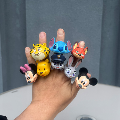 疯狂动物城2尼克朱迪盲盒戒指