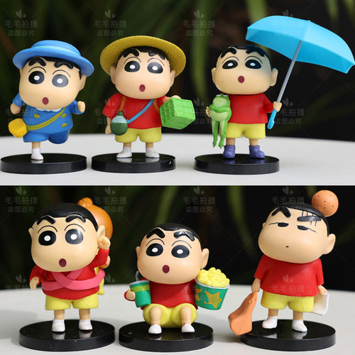 蜡笔小新盲盒手办模型摆件