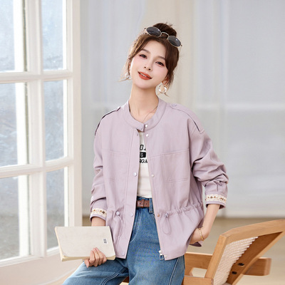 皮衣外套女2026春季新款小个子独特好看减龄百搭夹克上衣 YL2703