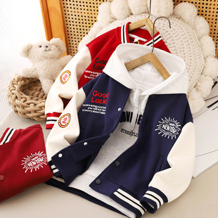 侠客熊童装外套6春季女童棒球服儿童春秋中大童洋气时髦衣夹克上