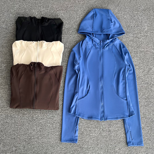 123瑜伽服运动显瘦立领夹克
