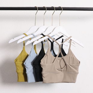 水滴交叉美背运动内衣女健身文胸性感带胸垫吊带瑜伽背心